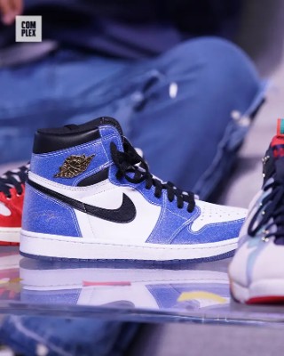 marcus jordan shares unreleased trophy room x air jordan samples trophy room x air jordan 1 high freeze out sample 3