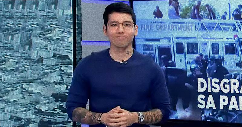 Mikee Reyes Fully Tatted News Anchor
