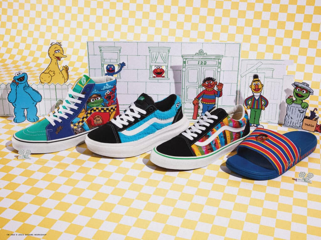 vans x sesame street collection toddlers