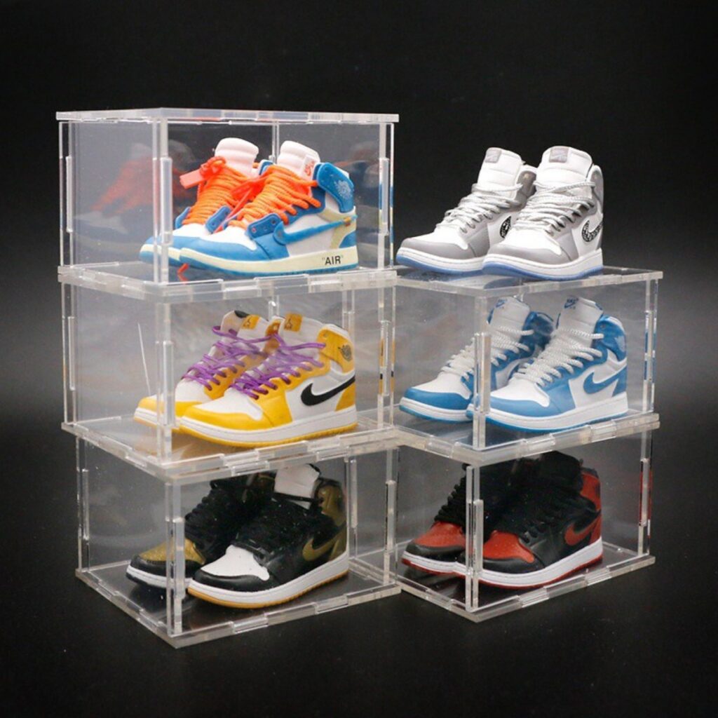 a sneakerheads holiday gift guide this december mini sneaker desk display