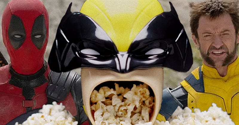 deadpool and wolverine popcorn bucket horny reactions thumbnail
